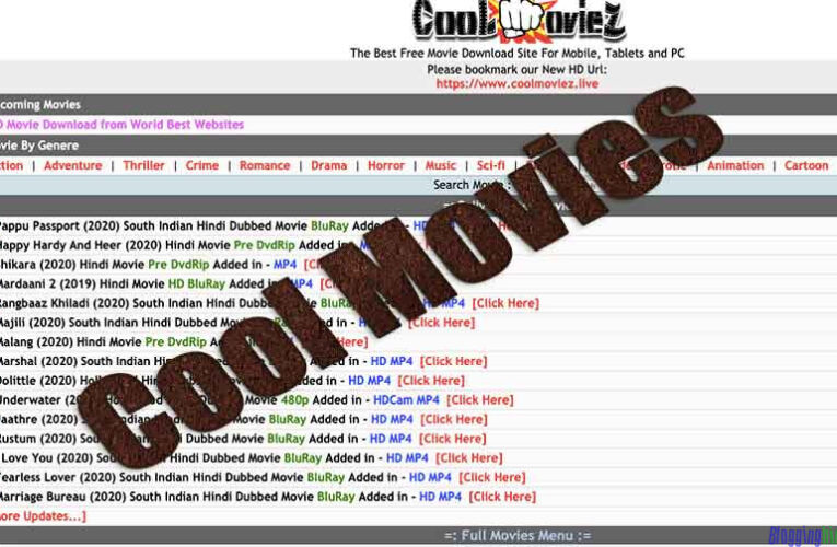 Free Bollywood, Hollywood Dubbed Movies Download Website Coolmoviez News and Updates